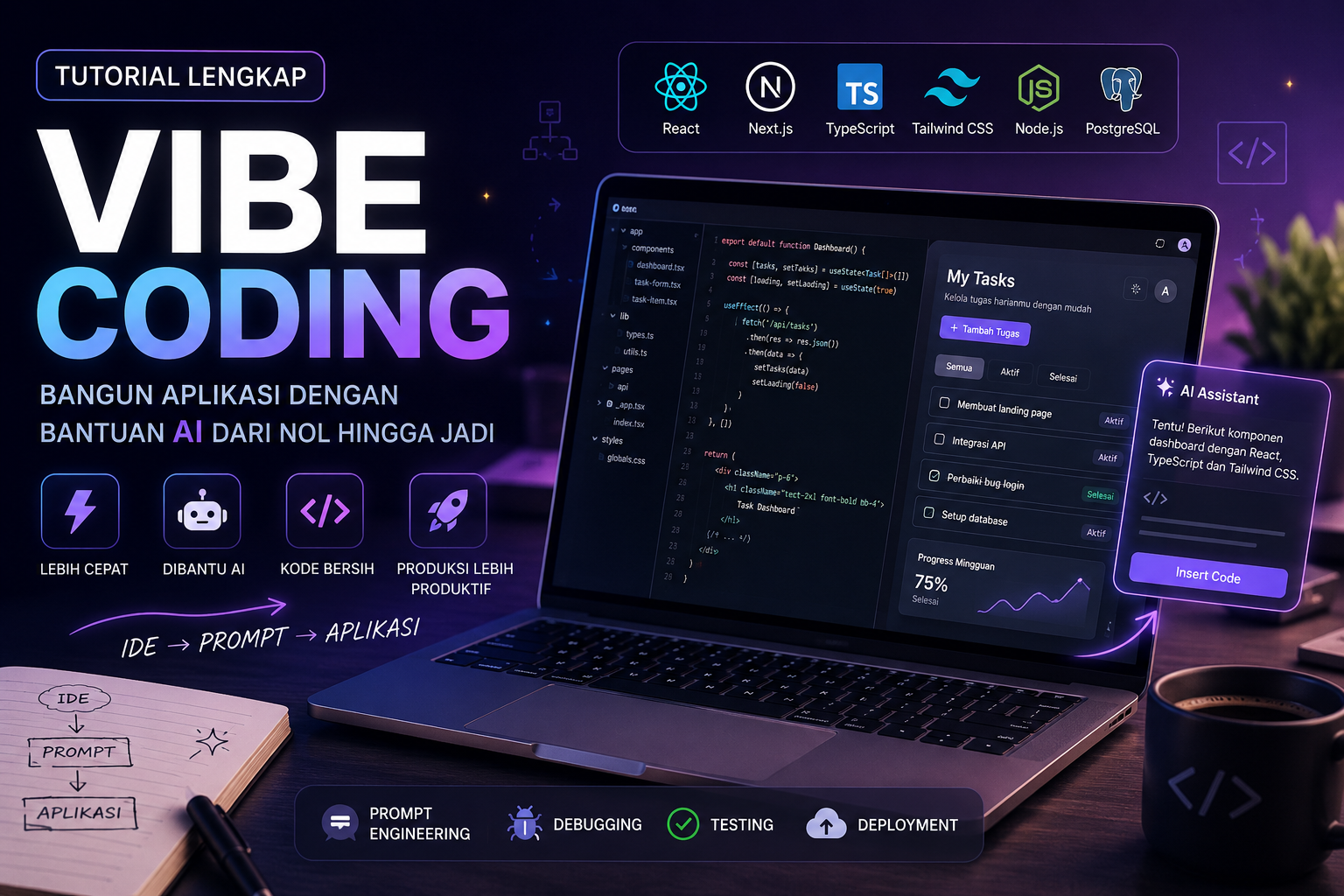 Tutorial Vibe Coding: Cara Membangun Aplikasi dengan Bantuan AI dari Nol hingga Jadi